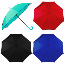 Windproof Golf Umbrellas - Auto Open Colorized Fashion Umbrella